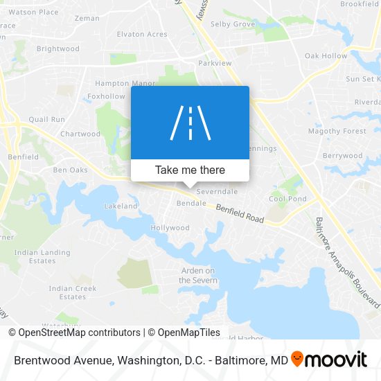 Mapa de Brentwood Avenue