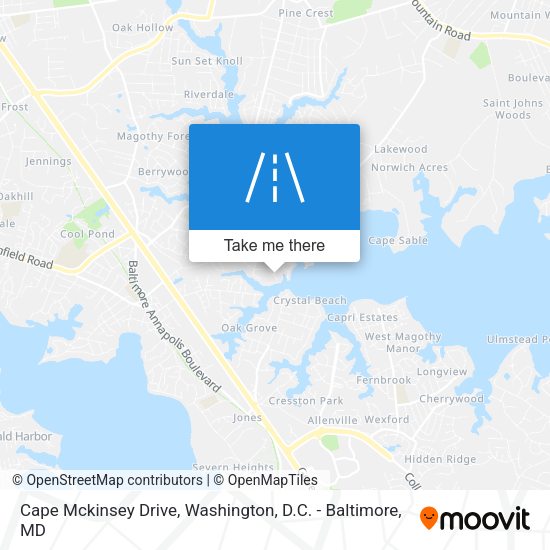 Mapa de Cape Mckinsey Drive