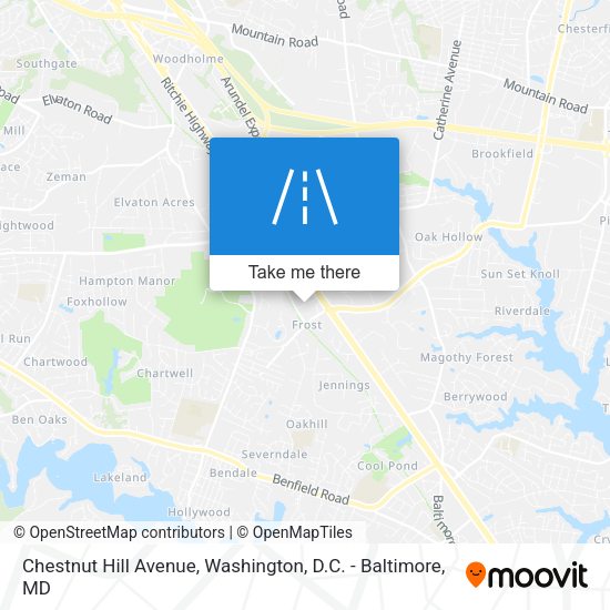 Mapa de Chestnut Hill Avenue