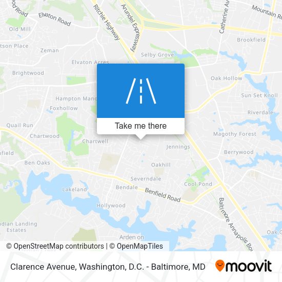 Clarence Avenue map