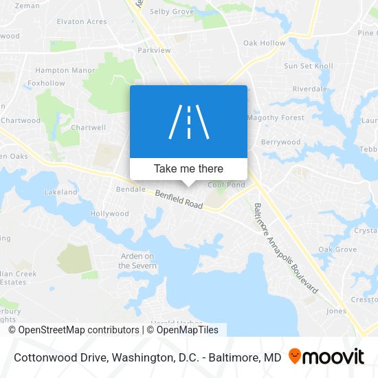 Cottonwood Drive map
