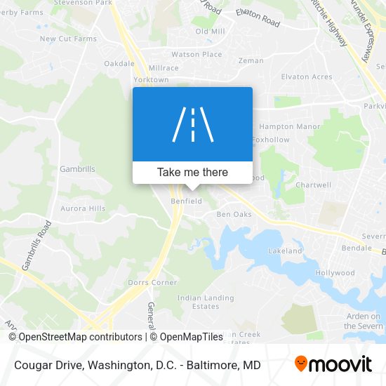 Cougar Drive map