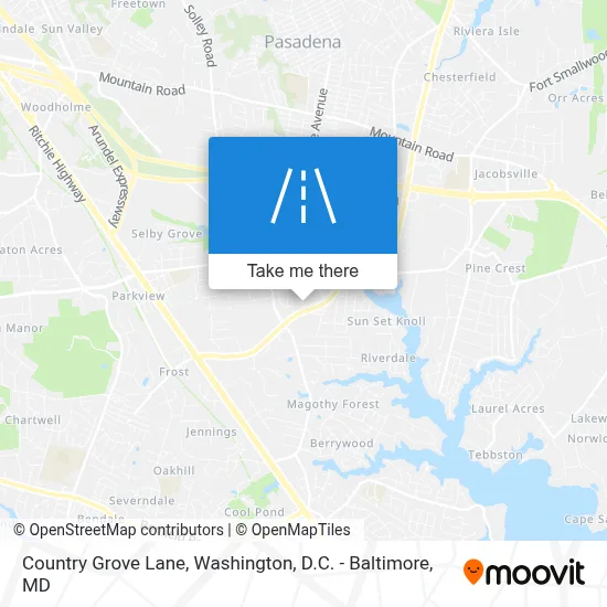 Country Grove Lane map