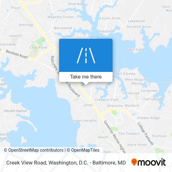 Creek View Road map