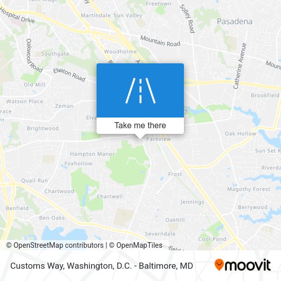 Customs Way map