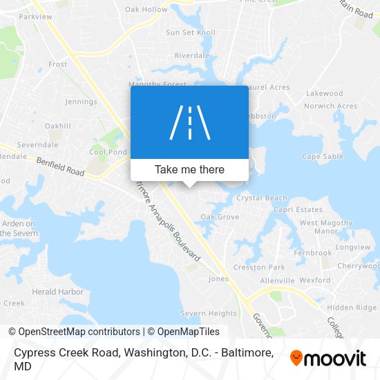 Cypress Creek Road map
