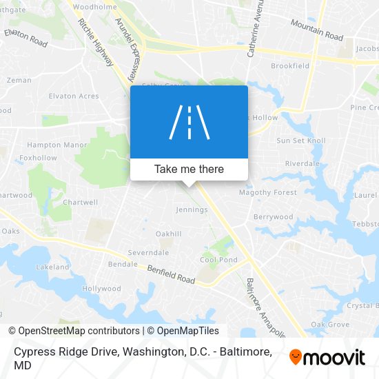 Cypress Ridge Drive map