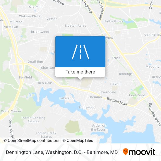 Mapa de Dennington Lane