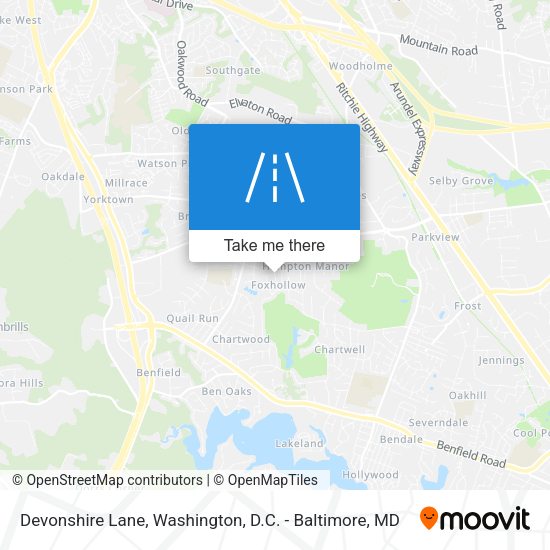 Devonshire Lane map