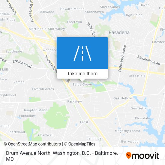 Drum Avenue North map