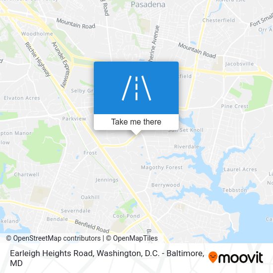 Earleigh Heights Road map