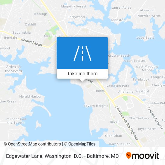 Edgewater Lane map