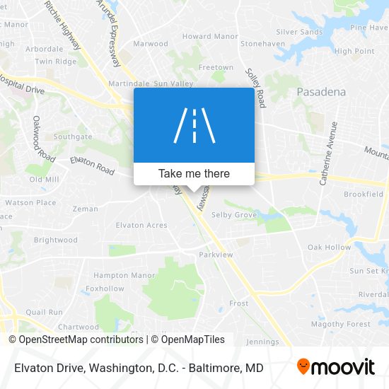 Elvaton Drive map