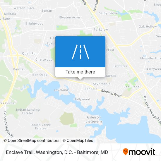 Enclave Trail map