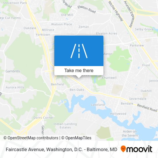 Faircastle Avenue map