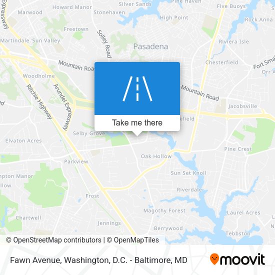 Fawn Avenue map