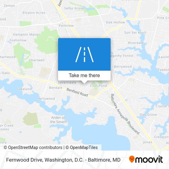 Fernwood Drive map