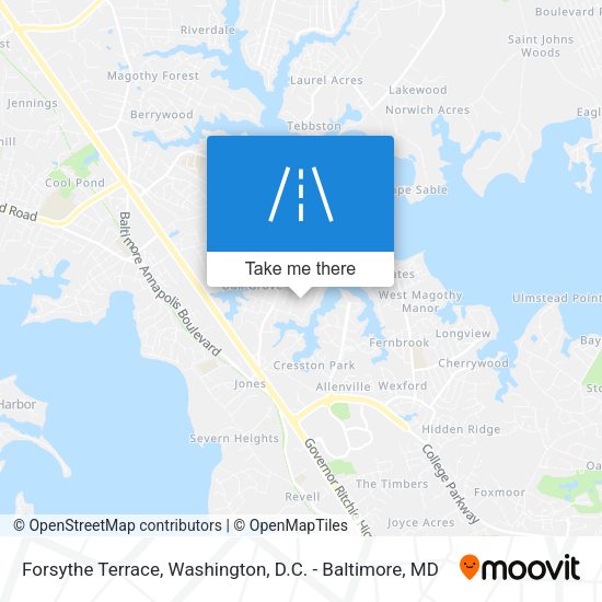 Mapa de Forsythe Terrace