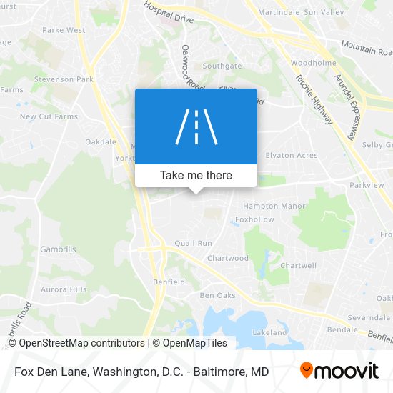 Mapa de Fox Den Lane