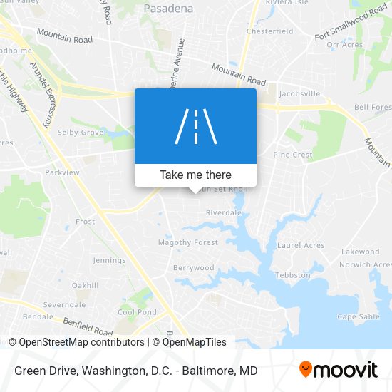 Green Drive map