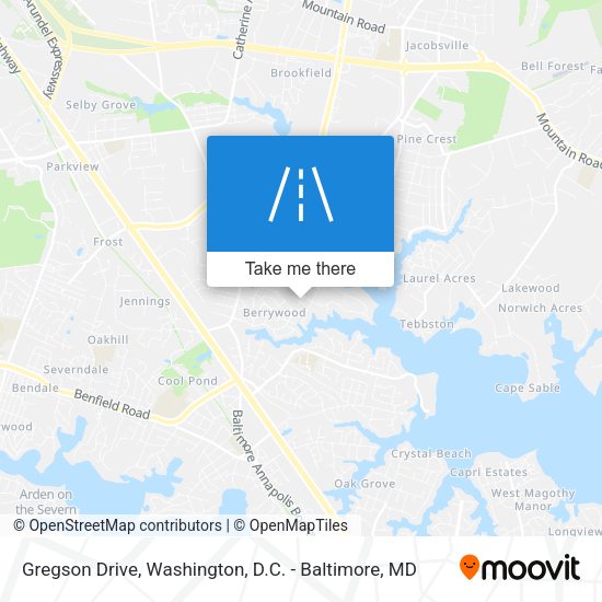 Mapa de Gregson Drive