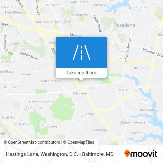 Hastings Lane map