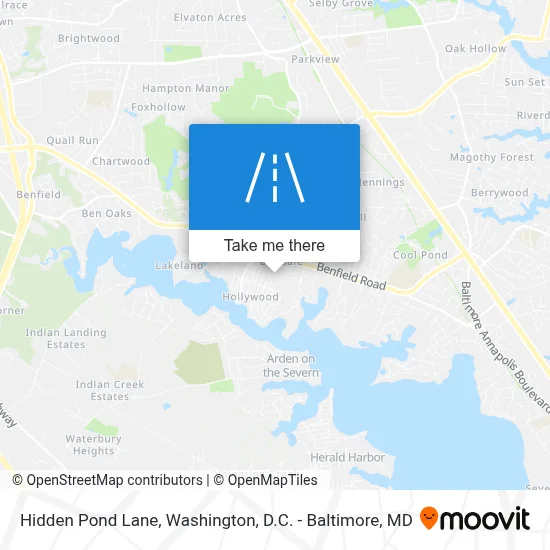 Hidden Pond Lane map