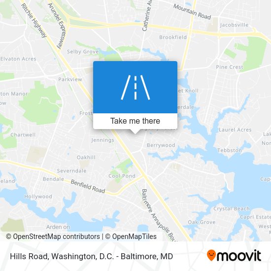 Hills Road map