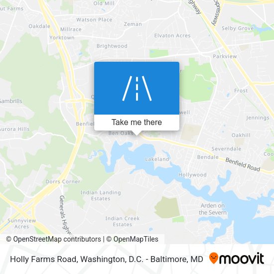Holly Farms Road map