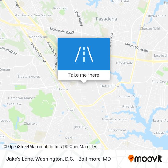 Jake's Lane map