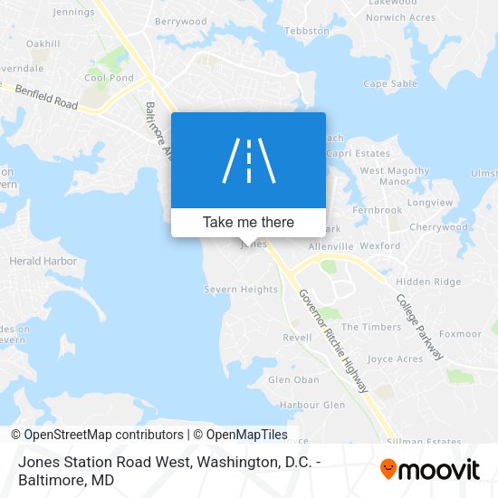 Jones Station Road West map