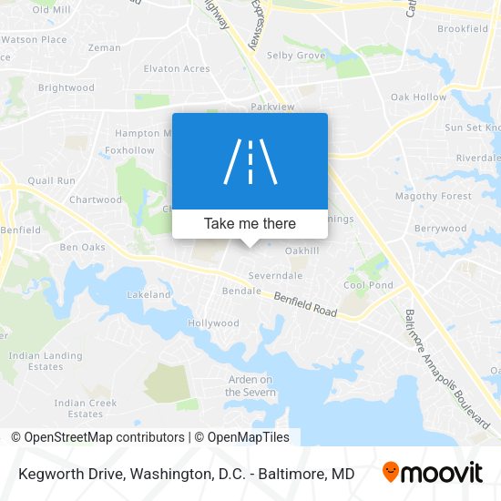 Kegworth Drive map