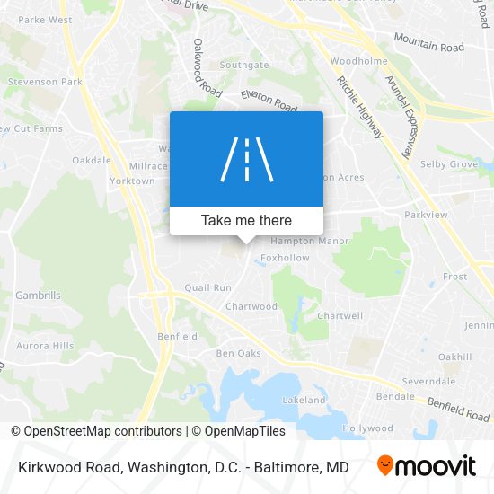 Mapa de Kirkwood Road