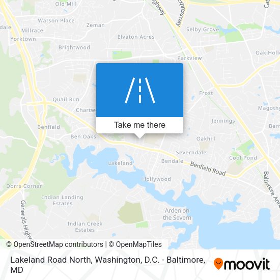Lakeland Road North map