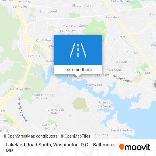 Mapa de Lakeland Road South