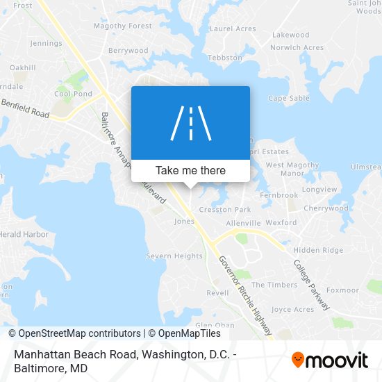 Manhattan Beach Road map