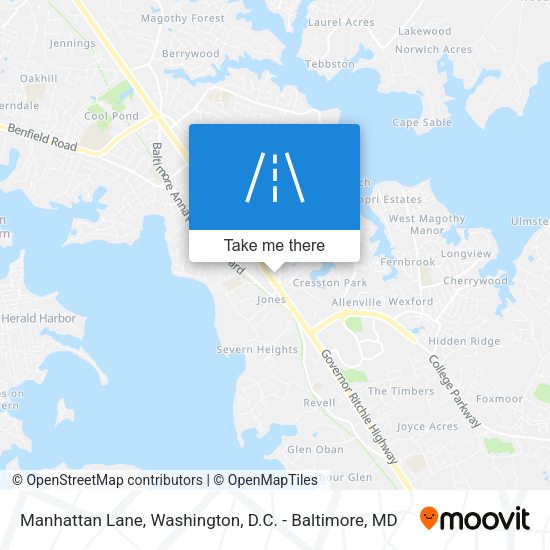 Manhattan Lane map