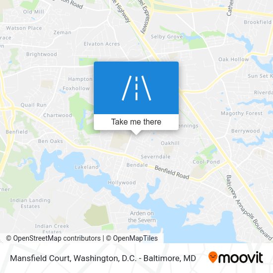 Mapa de Mansfield Court