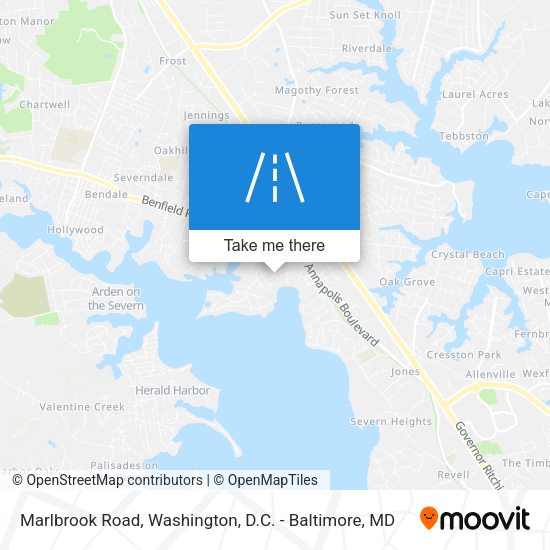 Marlbrook Road map