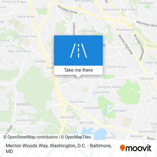 Mapa de Merton Woods Way