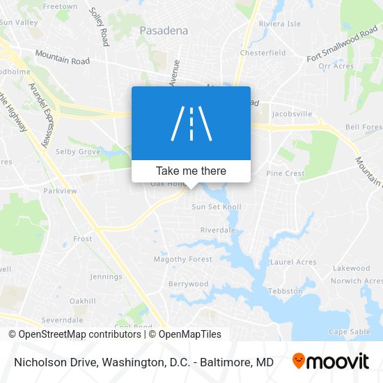 Nicholson Drive map