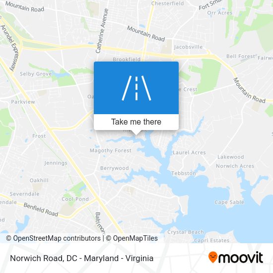 Mapa de Norwich Road