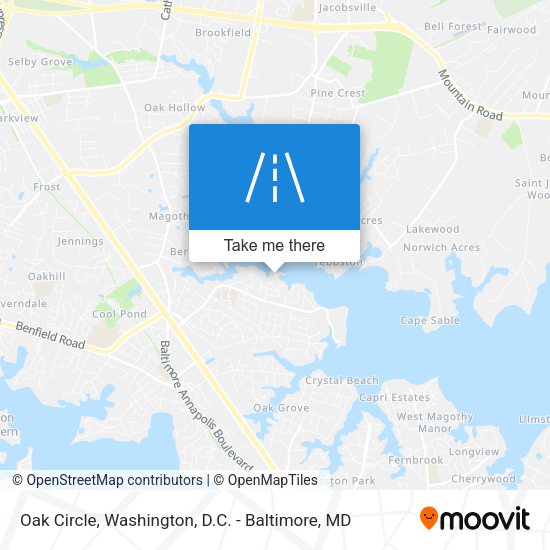 Oak Circle map