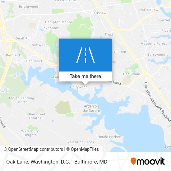 Oak Lane map