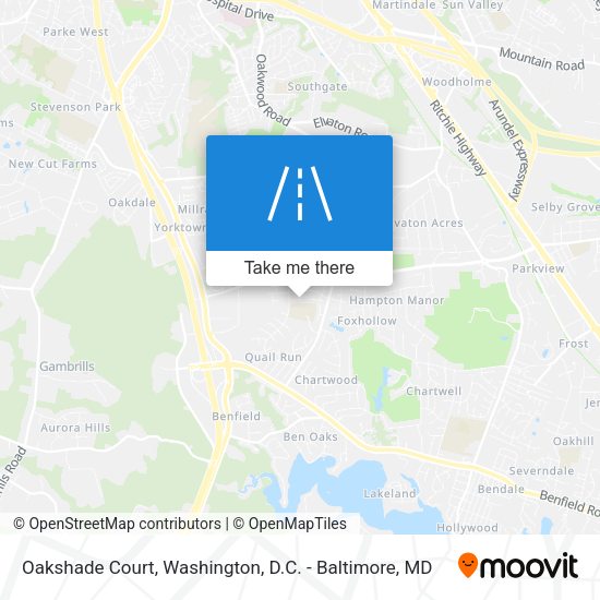 Oakshade Court map