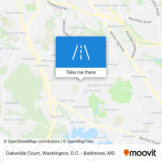 Mapa de Oakwilde Court