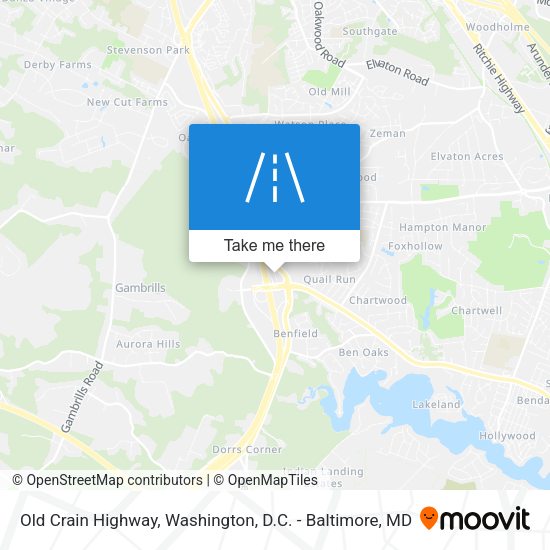 Mapa de Old Crain Highway