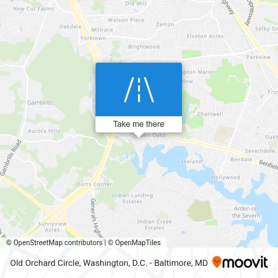 Old Orchard Circle map