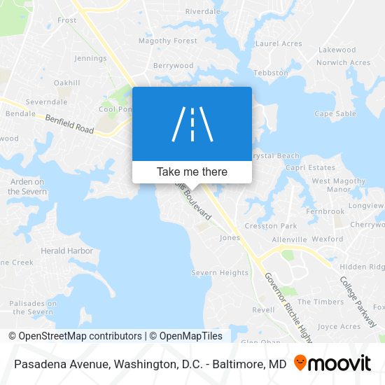 Mapa de Pasadena Avenue