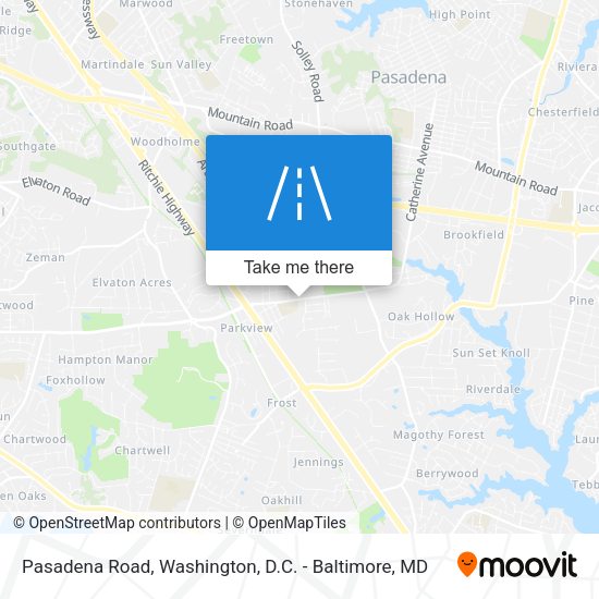 Pasadena Road map